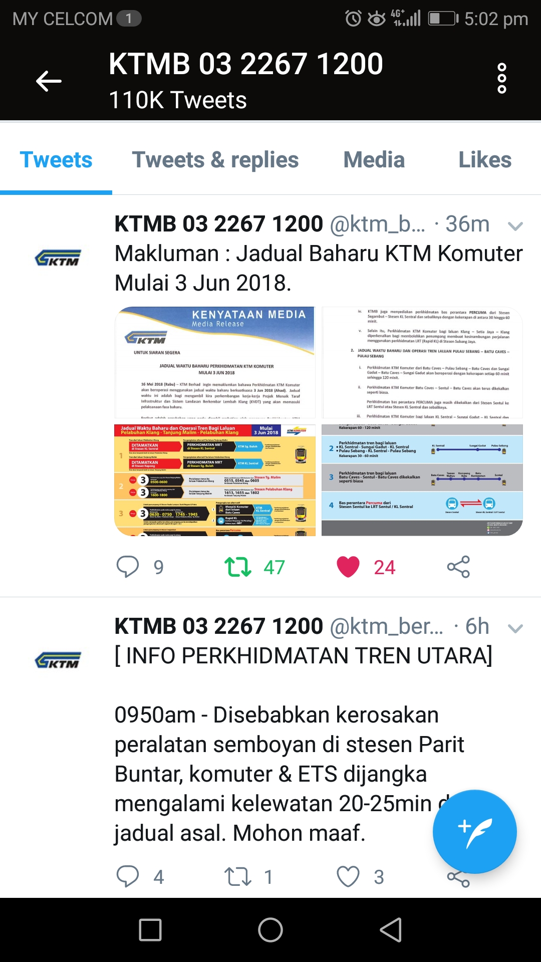 Jadual Baru KTM Komuter Bermula 3 Jun 2018 - CERITA AKU ...